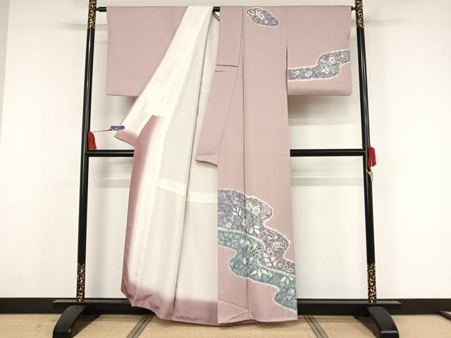 平和屋着物○訪問着 絞り 辻が花 金彩 正絹 逸品 CAAM4448vf