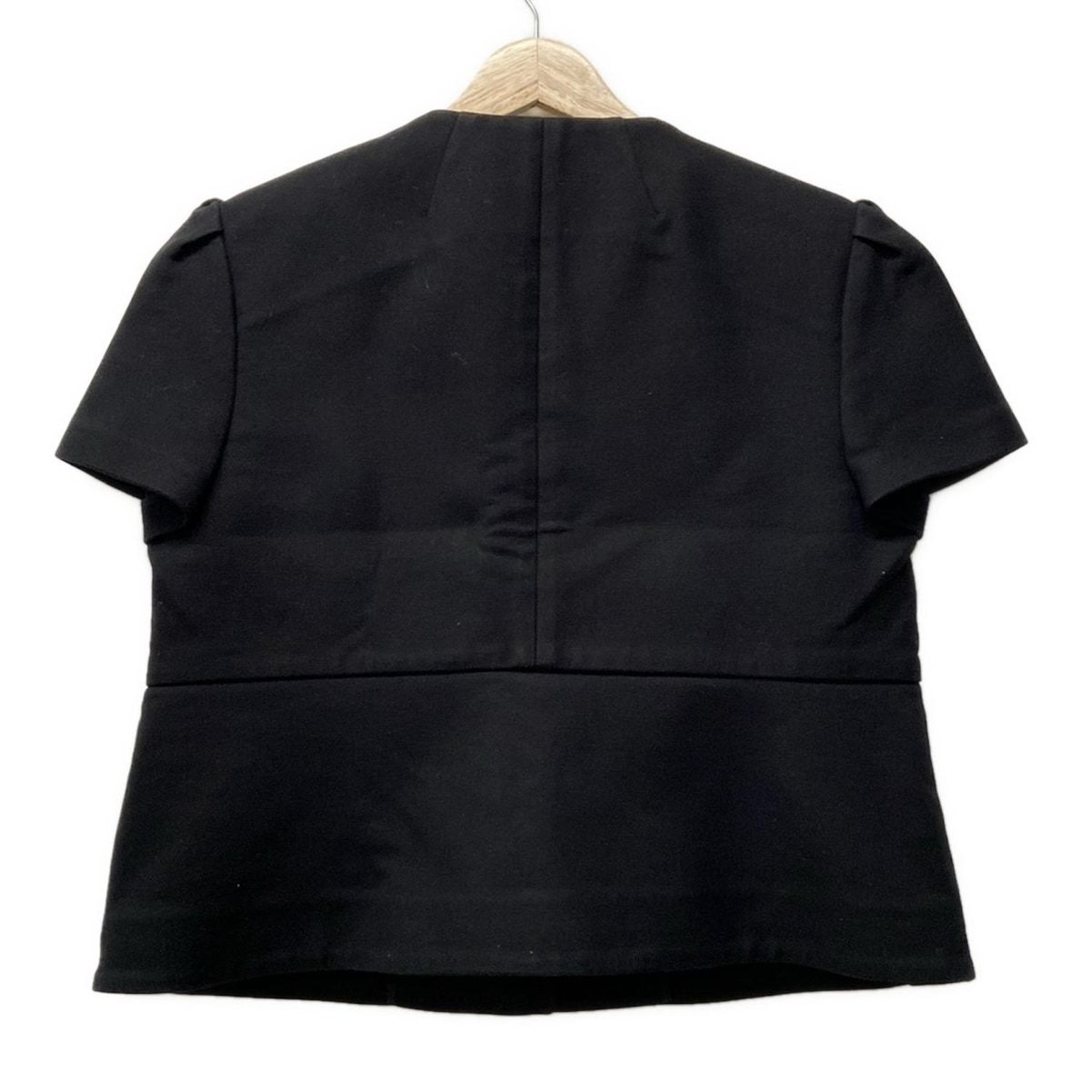 RED VALENTINO ブラックジャケット　48 Black Blazer with notch lapels Red Valentino