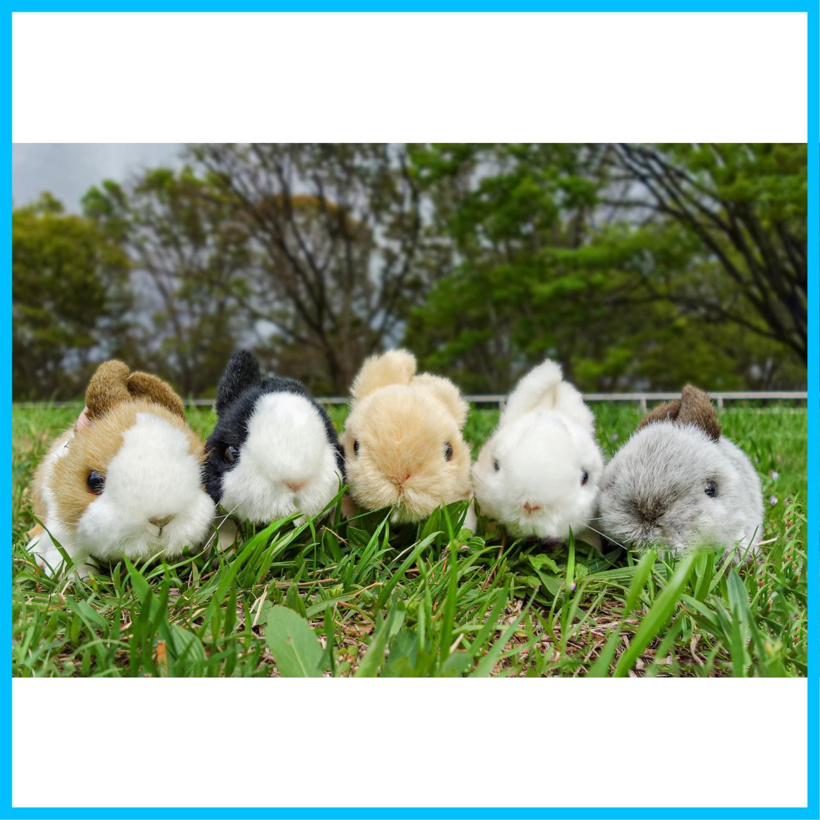 人気商品】180497 ホワイト ウサギ ぬいぐるみ りくのなかまたち