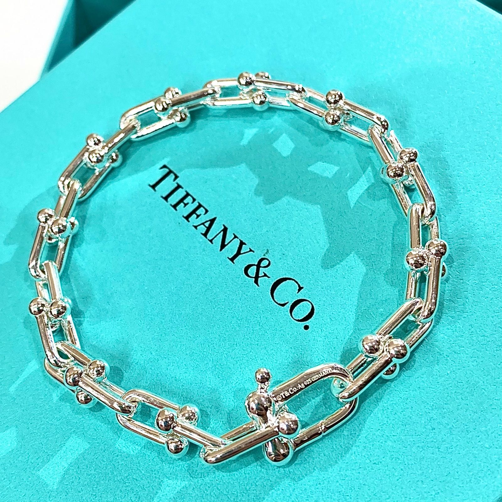 極美品【未使用】Tiffany ティファニー ハードウェア スモールリンク  