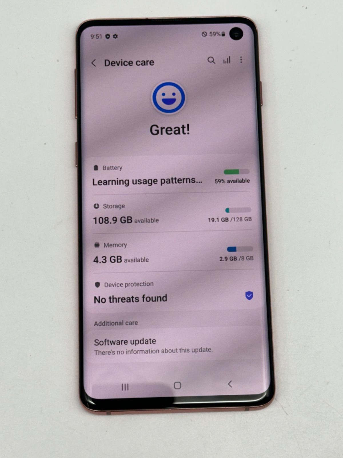 中古良い品韓国版SimフリーSamsung SM-G973N Galaxy S10 (8GB／128GB 