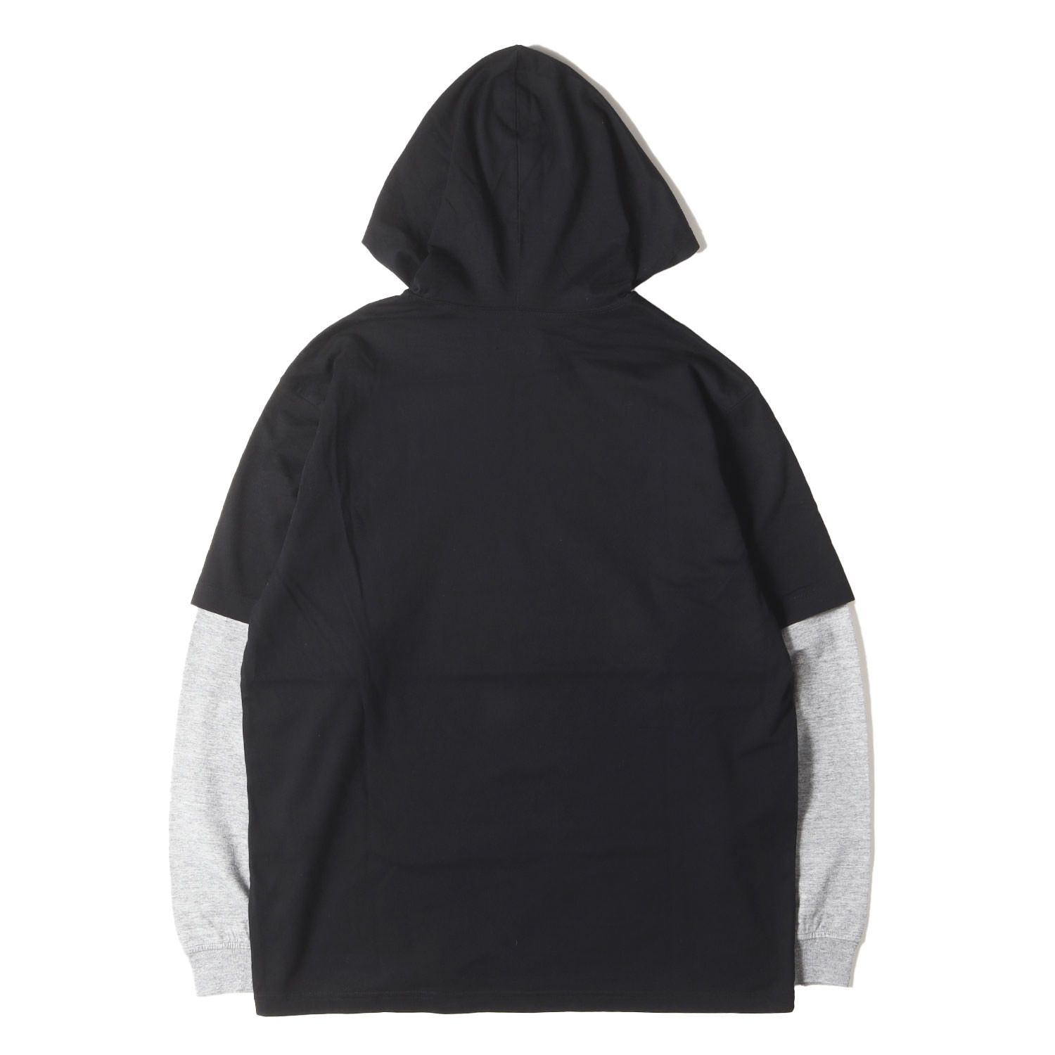 SUPREME★レイヤードフード付ロンTシャツ★Layered Hooded SUPREME☆レイヤードフード付ロンTシャツ☆Layered Hooded