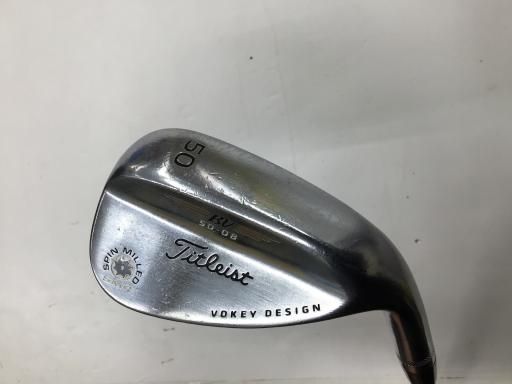 セール，豊富な 【中古】 タイトリスト VOKEY SPIN MILLED SM4 ツアークロム 50°/08° ウェッジ WG NS PRO 950GH (フレックスS) メンズ 男性用 右利き 右用 Cランク ゴルフクラブ ウェッジ
