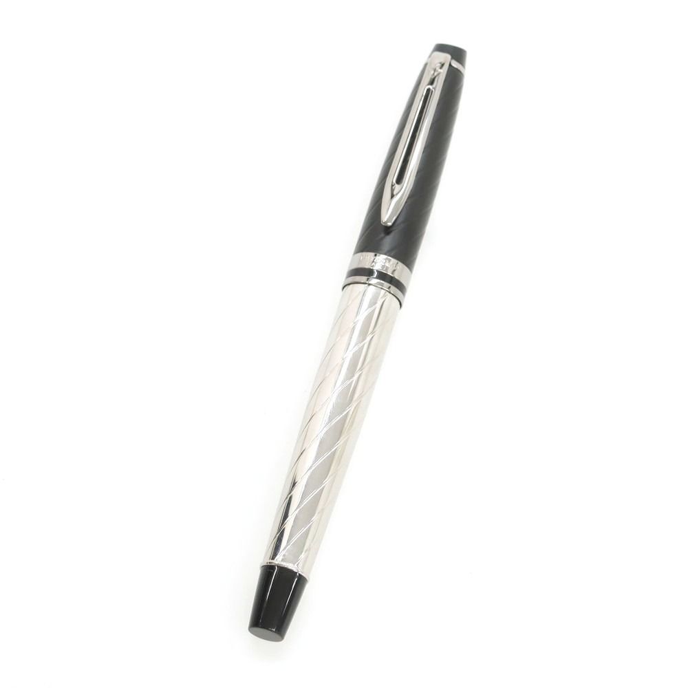 ウォーターマン WATERMAN エキスパート プレシャスBT 万年筆 ブラックxシルバー メンズ