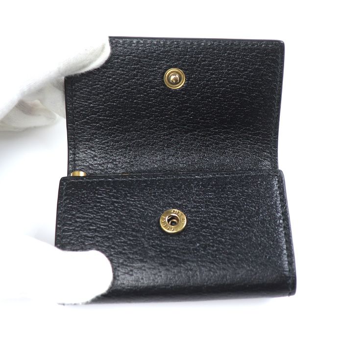 GUCCI グッチ アニマリエ ビー オンライン キーケース ブラック 523683