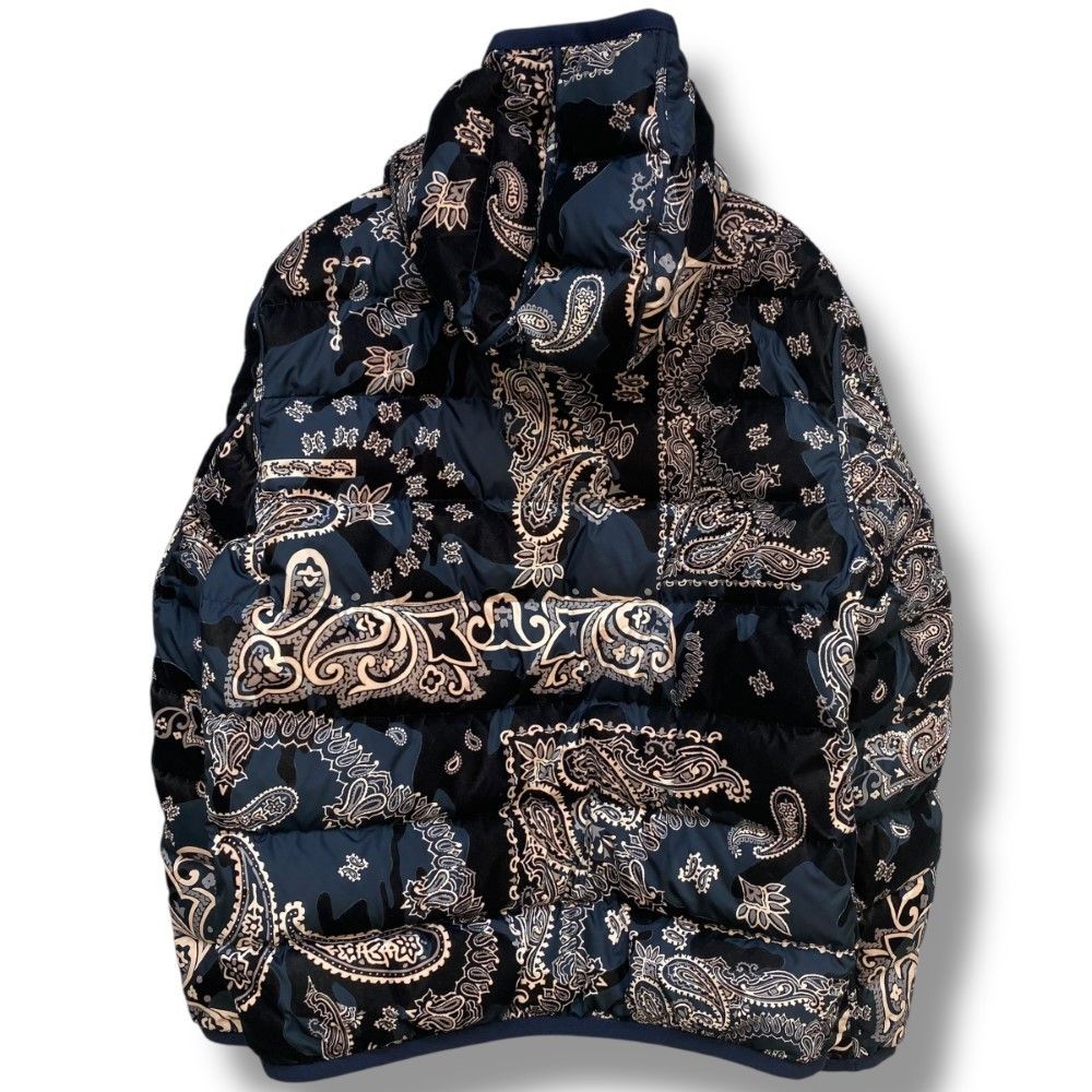 MONCLER FREVILLE GIUBBOTTO ロゴワッペン ペイズリー リバーシブル