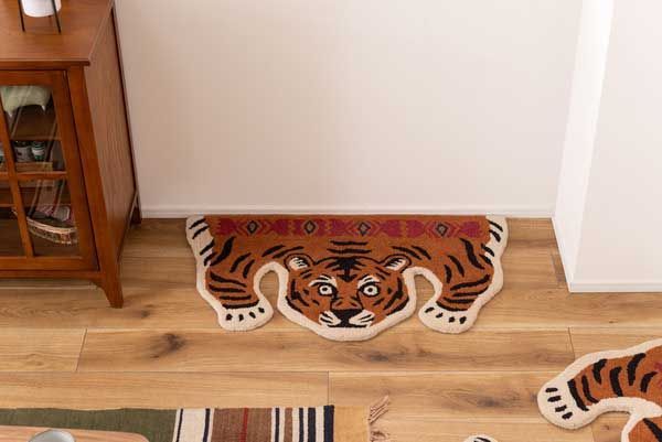 ウールのアニマルアクセントラグ セパレート