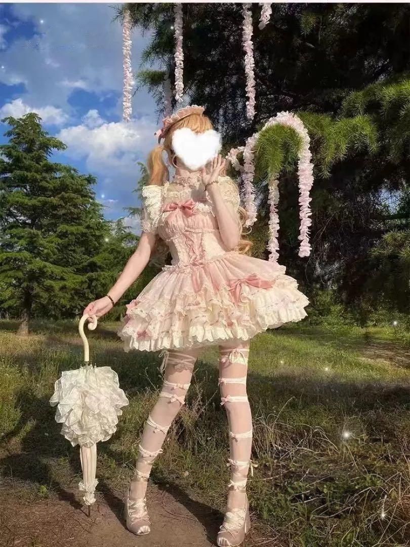 春夏のお出かけコーデ♪♪ロリータワンピース♪♪フリルたっぷりで