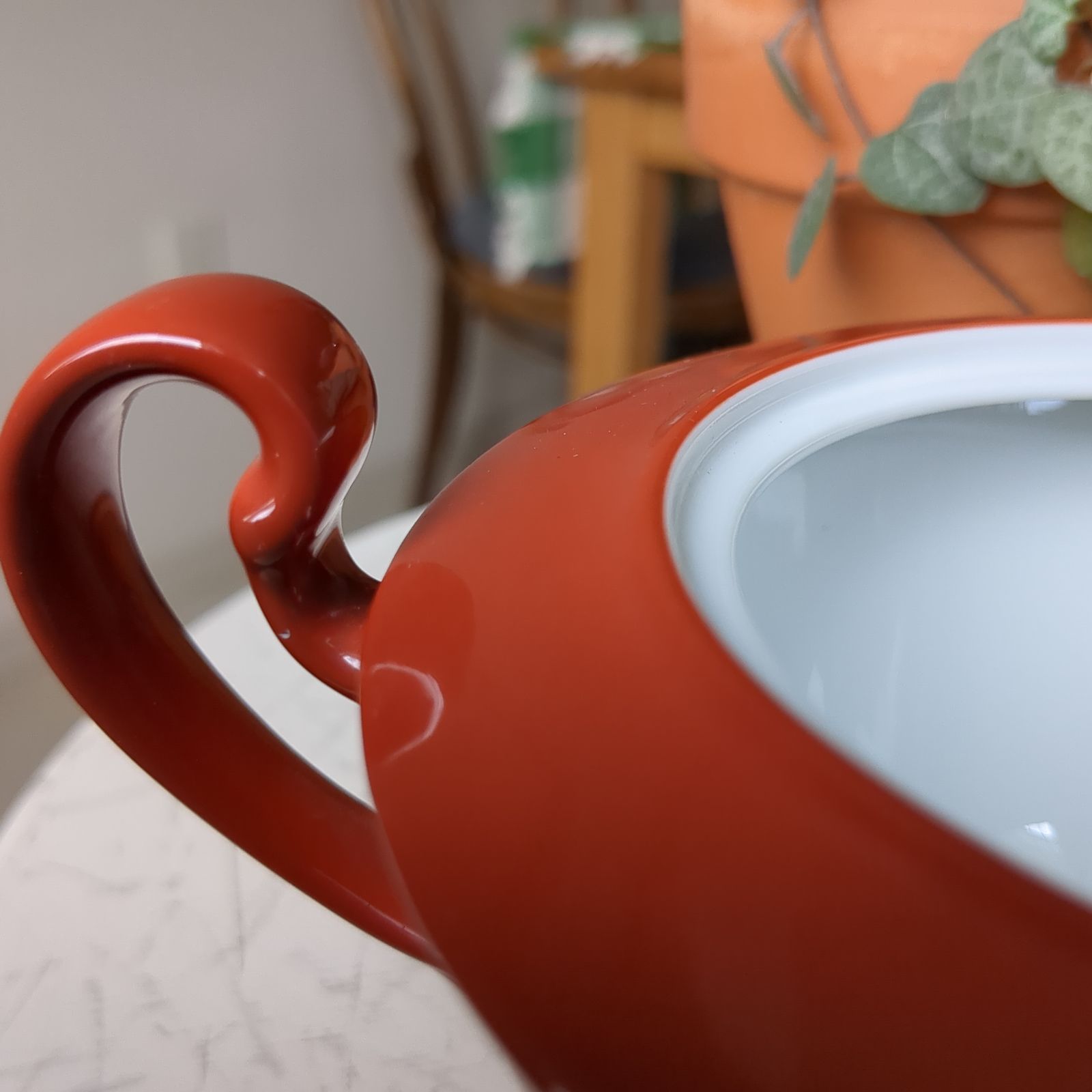 オールドノリタケ　朱地　白菊　マルキ印　ポット2点＆クリーマー　朱赤　希少品 オールドノリタケ 朱地 白菊 マルキ印 ポット2点＆クリーマー 朱