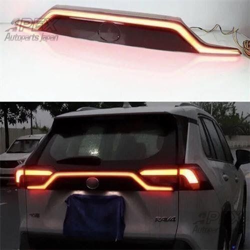 トヨタ RAV4 シーケンシャル LEDテールランプ 外装パーツ カスタム LED テールゲート ファイバー テールライト