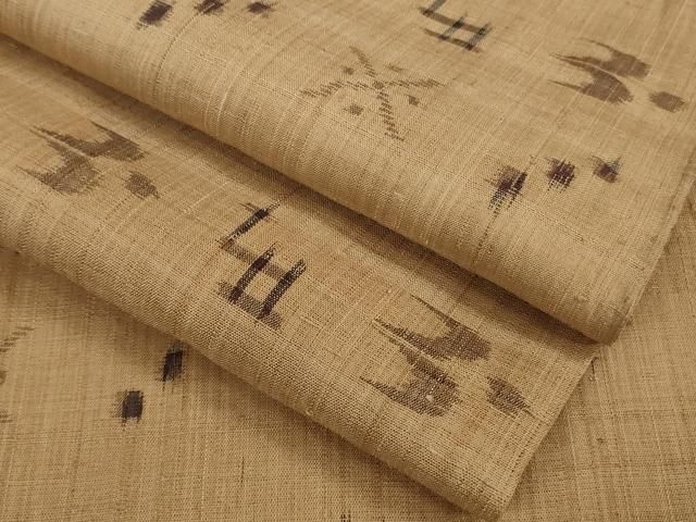 平和屋着物□極上 夏物 紗紬 琉球絣文様 逸品 DZAA9585kh5 - メルカリ