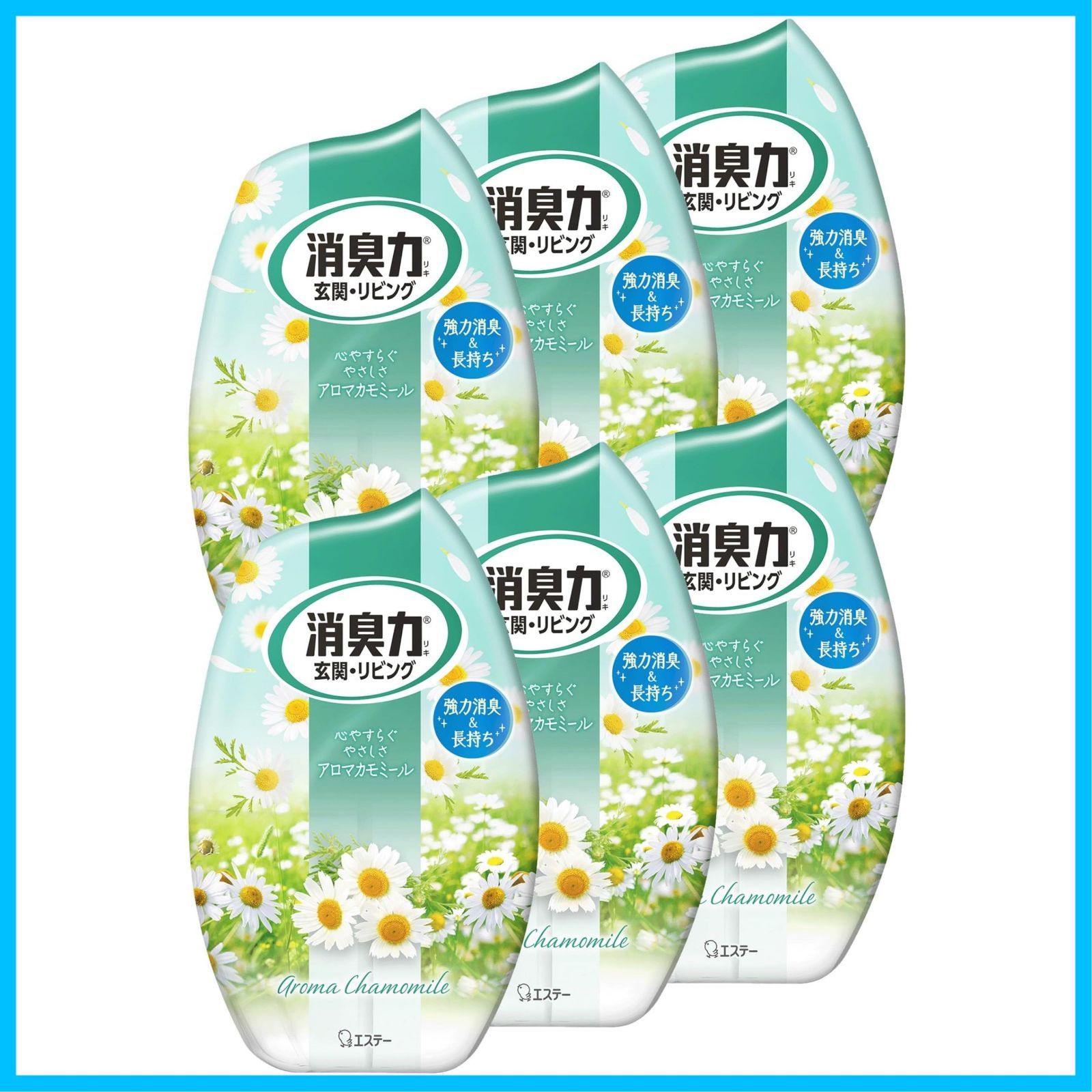 セール 部屋 お部屋の消臭力 寝室 400mL×6個 カモミール アロマ 消臭剤 置き型 部屋用 消臭 リビング 玄関 芳香剤 まとめ買い 消臭力