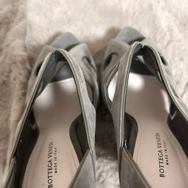 美品 BOTTEGAVENETA ボッテガべネタ オープントゥ ヒール