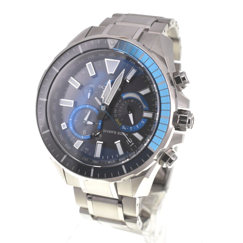 カシオ CASIO OCW-P2000-1AJF オシアナス カシャロ チタン 本格ダイバーズ ソーラー電波 メンズ I 139577