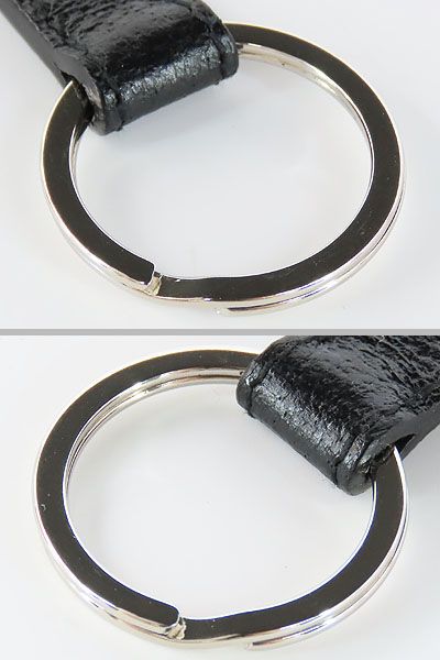 ほぼ新品】ブルガリ BVLGARI ブルガリブルガリ マン キーリング キーホルダー チャーム シルバー ブラック レザー - メルカリ