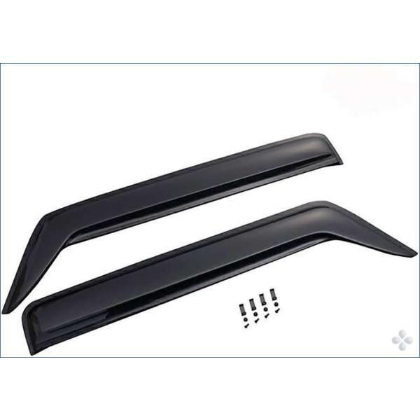 サイドバイザージムニー JB64 74 ドアバイザー JIMNY JB64 JB74 金具付け ブラック 雨よけ 換気 金具付き フロント リア 4ピース 外装 ウィンドウ