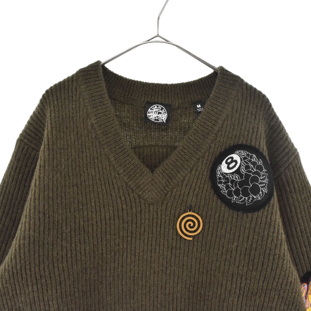 STUSSY (ステューシー) 22AWxDRIES VAN NOTEN PATCH KNIT SWEATER