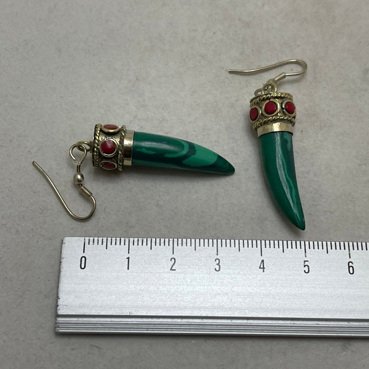 ピアス 緑 ホーン イヤリング ネイティブ エスニック アジアン