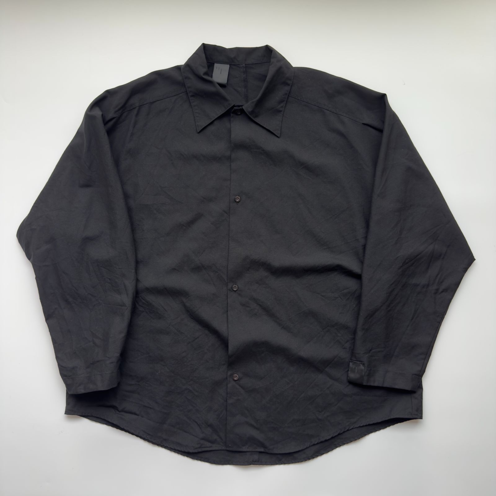 N.HOOLYWOOD エヌハリウッド コンパイルライン ウォッシャブルウール ビッグシャツ サイズ38 古着