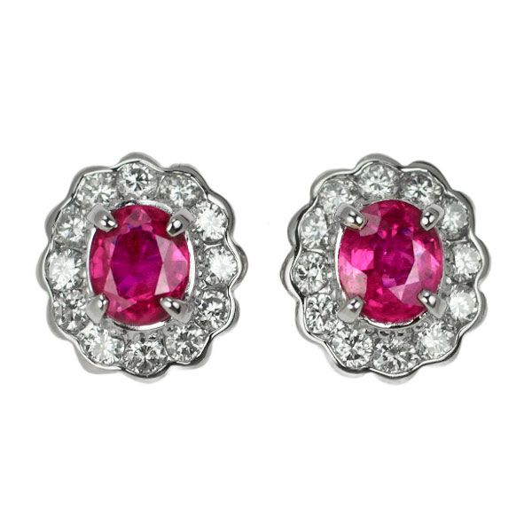 Pt900 ダイヤモンド フープ ピアス D:0.02ct Pt900 ダイヤモンド フープ ピアス D:0.02ct