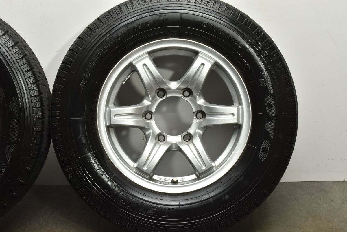 バリ溝 ハイエース用 社外 15in 6J 25 PCD139.7 TOYO DELVEX934 215 70R15 スタッドレスタイヤ レジアスエース ボンゴブローニイバン FFCRYSTALESIA_COM