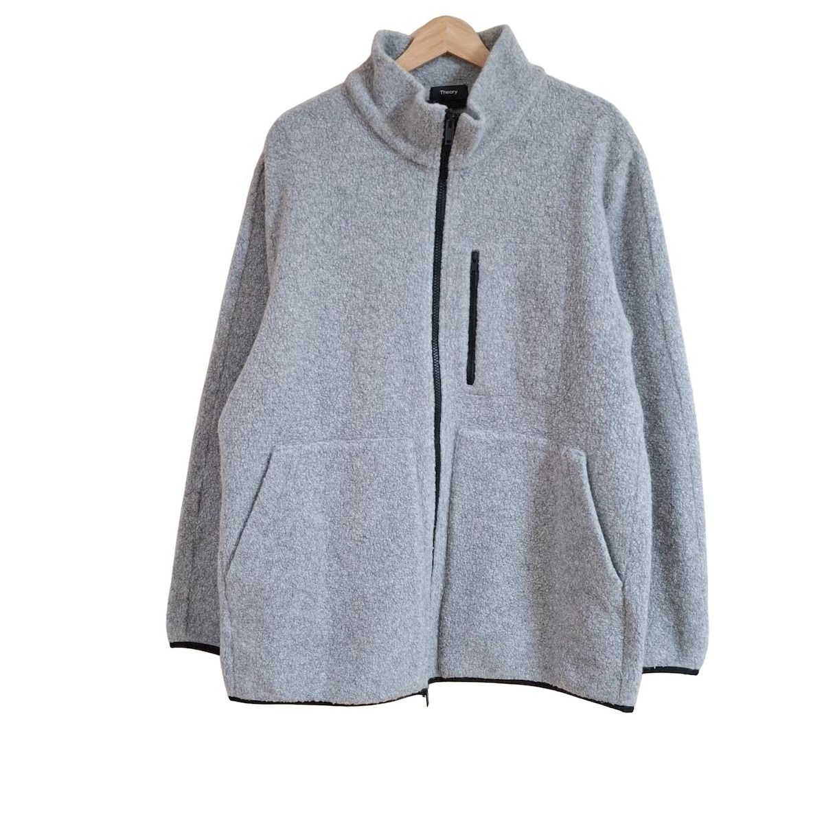 theory セオリー ブルゾン サイズXXL XL メンズ - ライトグレー×黒 長袖|ジップアップ|秋|冬