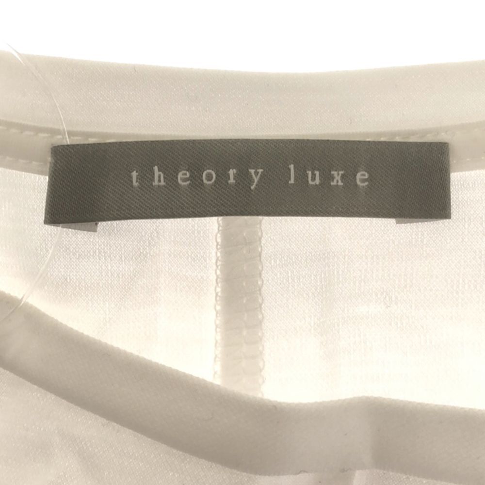 美品 theory luxe セオリー 3101016 Tシャツ 38(M) 半袖 ウォッシャブル クルーネック レディース AN899A36 