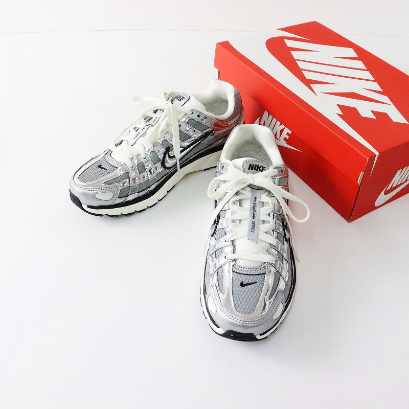 メンズ ナイキ NIKE P-6000 Metallic Silver CN0149-001 メタリックシルバー テック スニーカー 26cm/シルバー ダッド 【2400014102765】