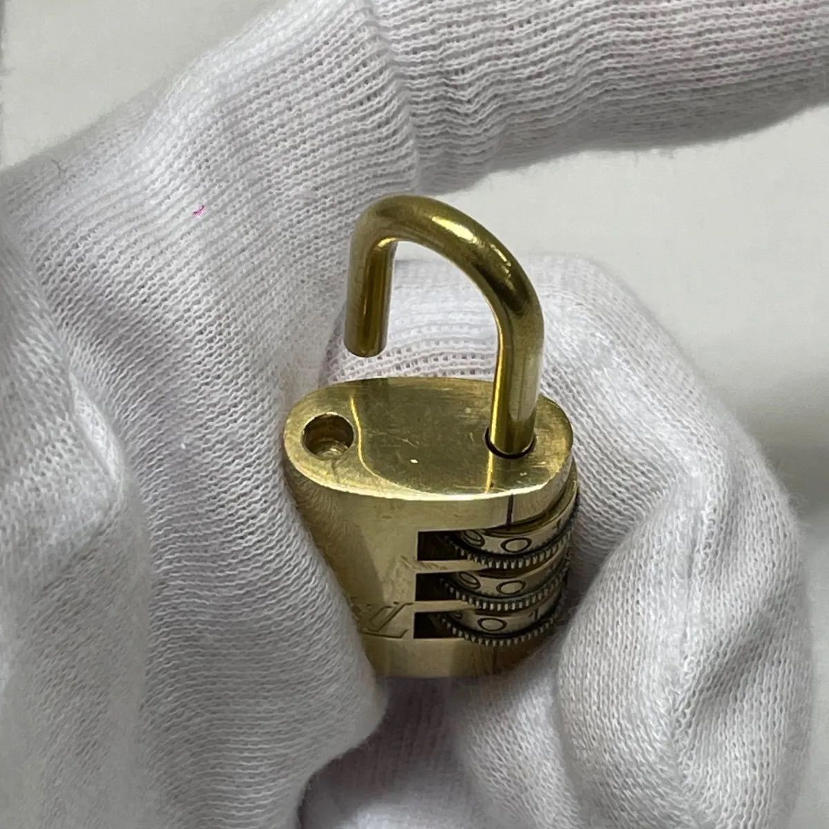  LOUIS VUITTON ルイヴィトン ヴィンテージ ダイヤル式 カデナ 南京錠 LV ゴールド 金色 金属製 トラベル用品 旅行バッグ キャリーケースなど 南京錠 防犯 セキュリティ用品