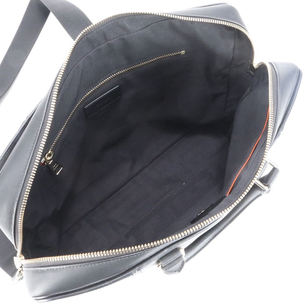 美品✨　ポールスミス　ビジネスバッグ　レザー　肩掛け　メンズ　A4可能 大容量 良品 ポールスミス ビジネスバッグ マルチストライプ シボ革 A4
