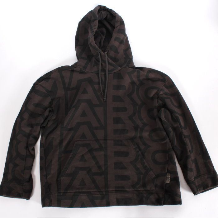 MARC JACOBS モノグラム オーバーサイズ スウェット パーカー XS MARC JACOBS マークジェイコブス MONOGRAM HOODIE モノグラム