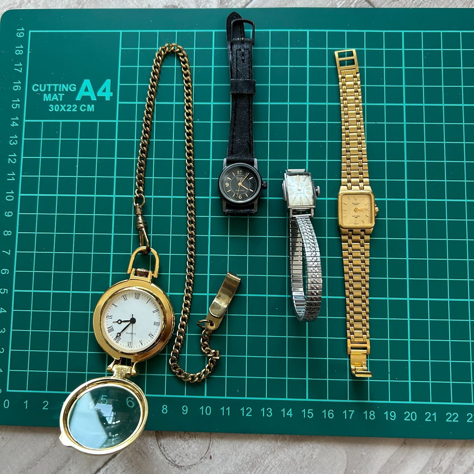 現状品◆SEIKO LILY DIASHOCK BULOVAなど時計4つセット