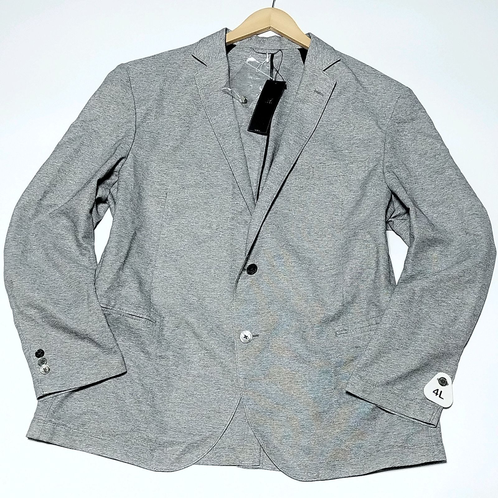 未使用品】23区 HOMME メッシュ サマー テーラードジャケット 4L
