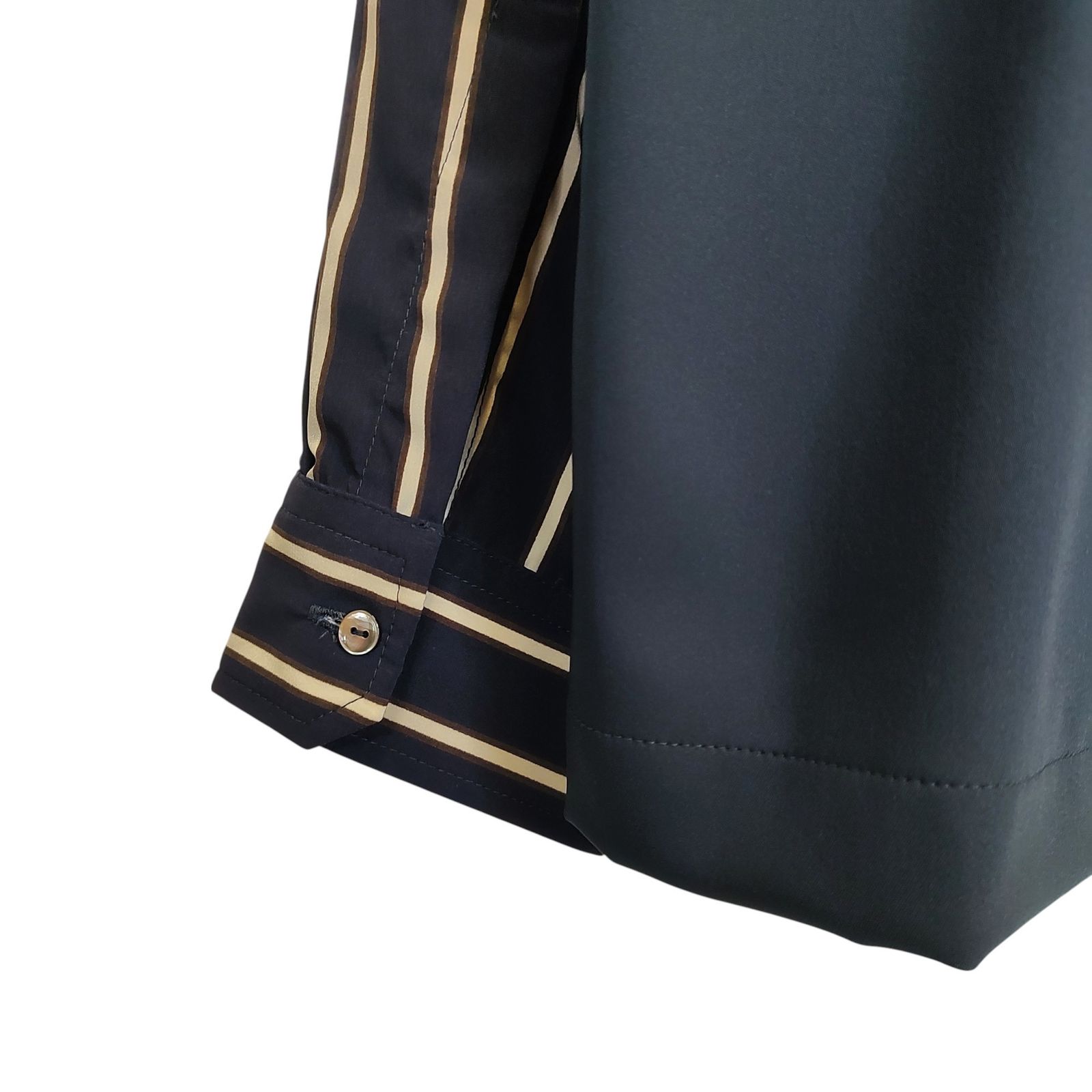 CULLNI クルニ 23SS STUDIOUS 別注 切替 ストライプ プルオーバー 長袖 