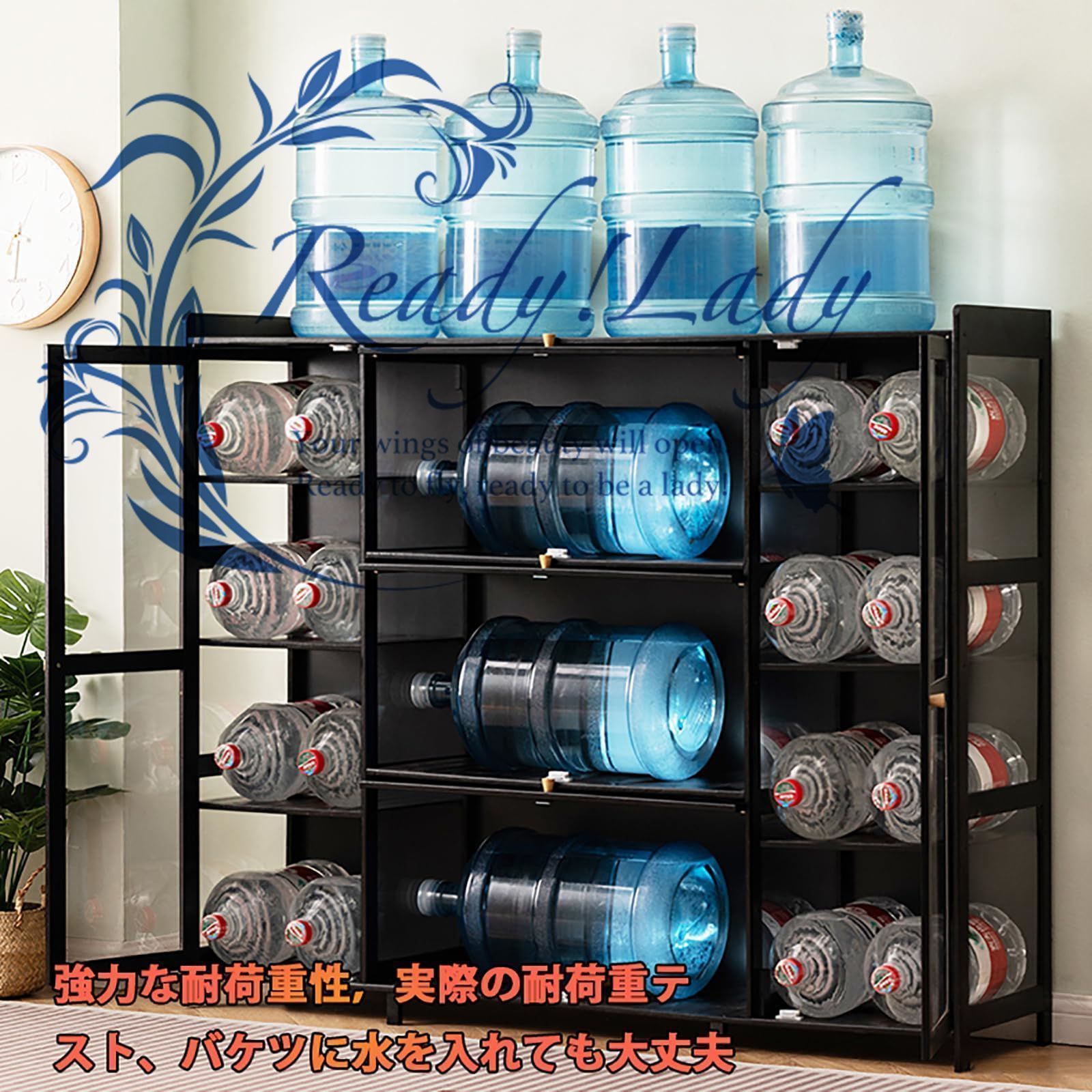 ケース 木製 フィギュアケース 大型 三面透明5枚扉 長さ135 密閉防塵 大容量 組み立て式 ラック 棚 ディ MARWIL-DEMENAGEMENTS_CH