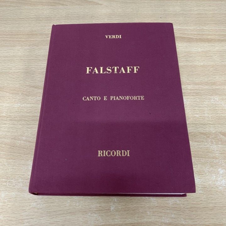 ヴェルディ：ファルスタッフ〜リコルディ版 △01)【同梱不可】Verdi/Falstaff/RICORDI/ジュゼッペ