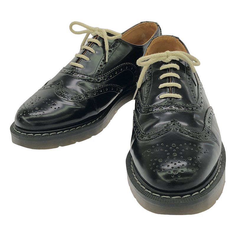 SOLOVAIR / ソロヴェアー | Black & White 5 Eye Brogue Shoe