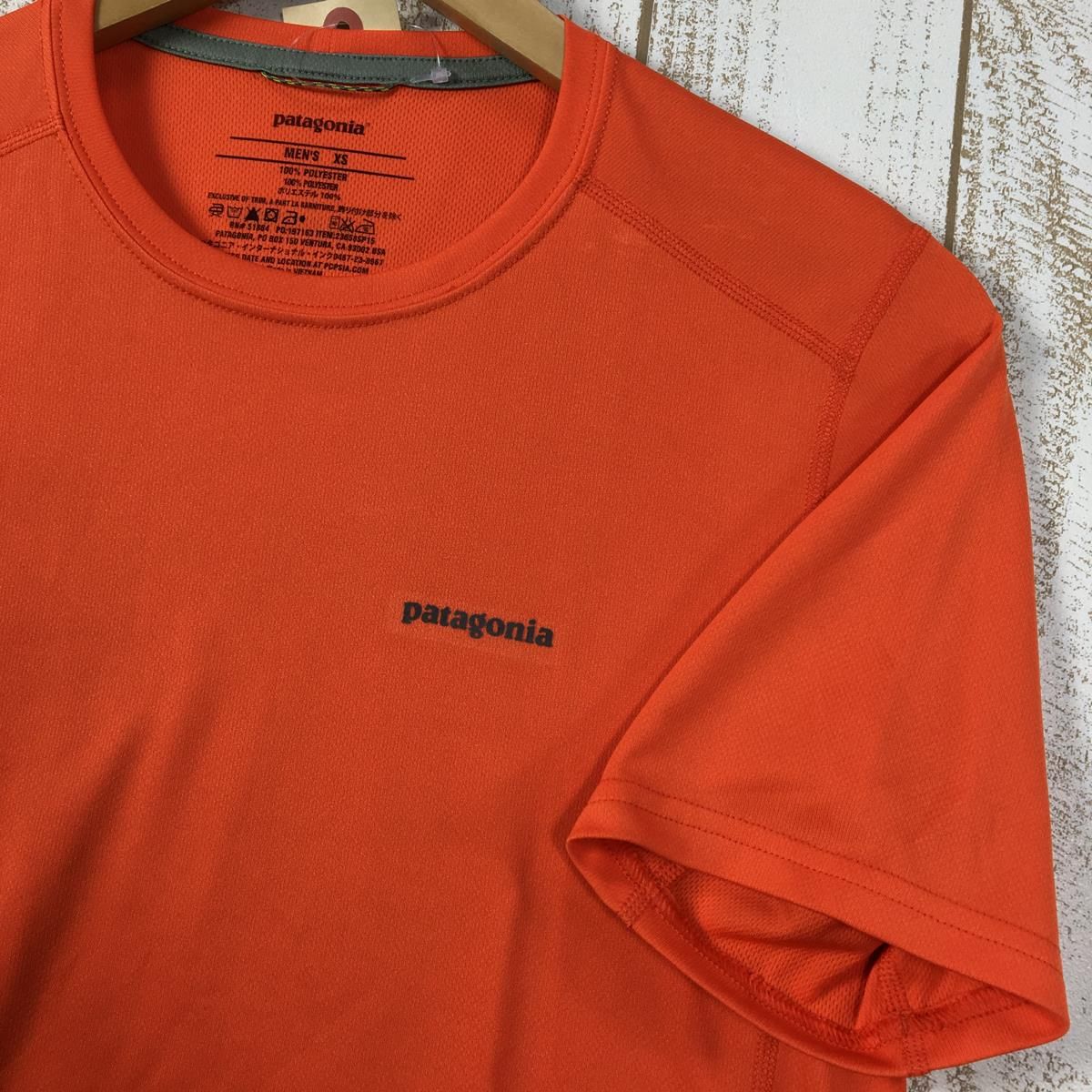 MENs XS パタゴニア ショートスリーブ フォアランナー シャツ Short Sleeve Fore Runner Shirt 生産終了モデル  入手困難 PATAGONIA 23658 オレンジ系 - メルカリ