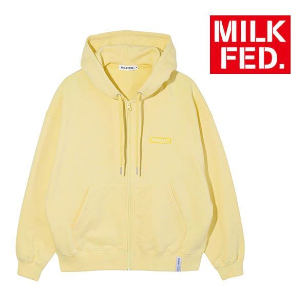スウェット パーカー ミルクフェド MILKFED BAR LOGO ZIP UP