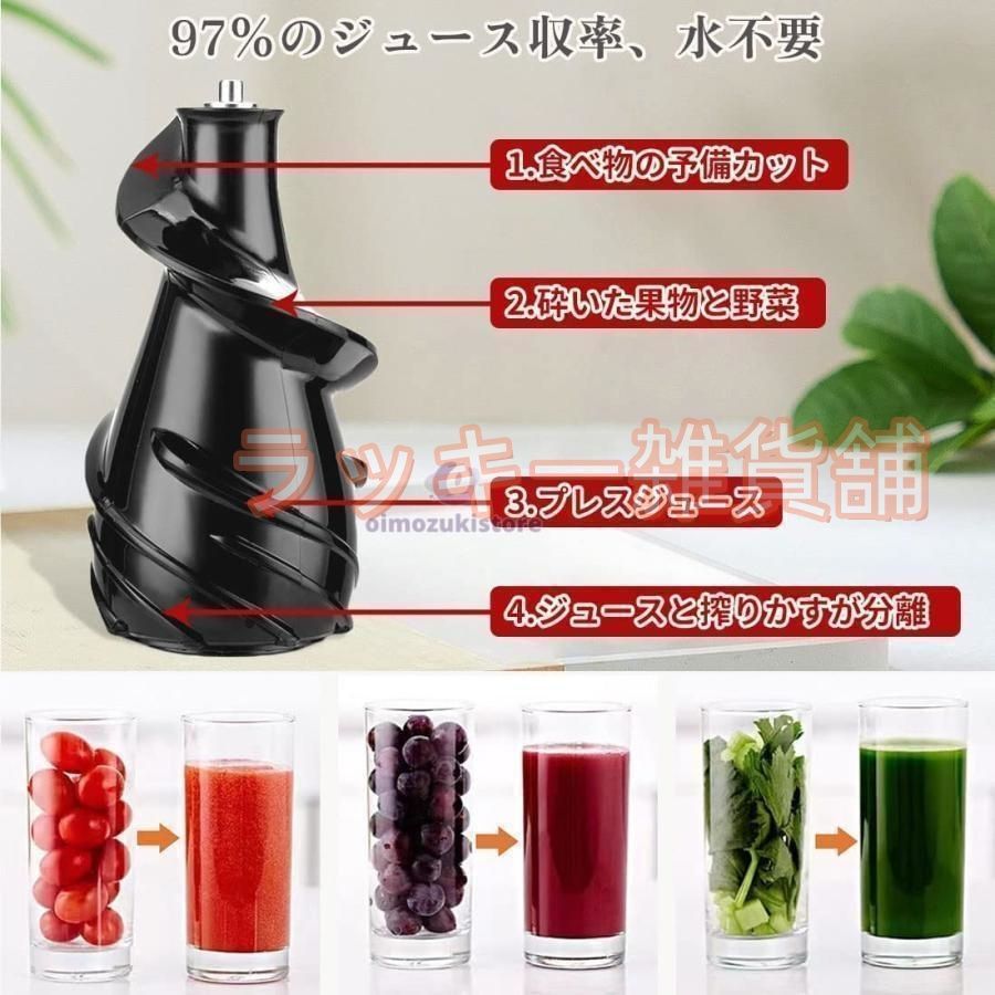 ♥スロージューサー 1000ml 大容量 ジュースミキサー 一台多役 野菜 果物 ビタミン 搾りカス分離 高い搾汁率 鮮度キープ 低速ジューサー 多機能 2025新型 WWW_KANDAIZUMI_COM