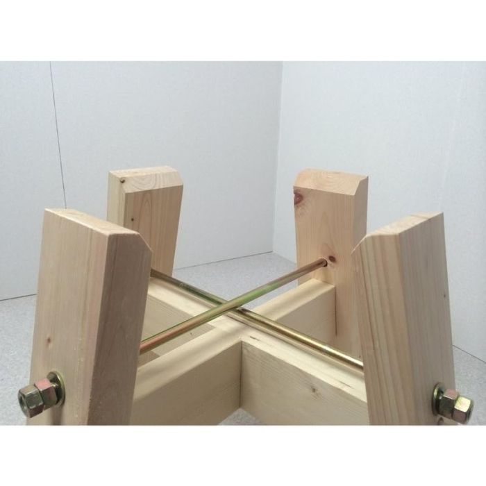 3営業日で発送 ナガノ産業 石臼用 木台 L 45xh41cm 2339