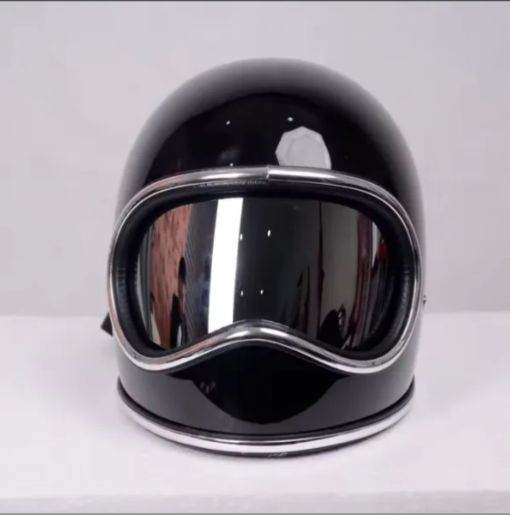 ブラック オリジナルヘルメット レトロ ヴィンテージ アメリカン ハーレー スペースヘルメット オーシャンビートル