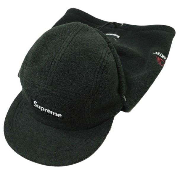Supreme 19aw logo wool camp cap black
