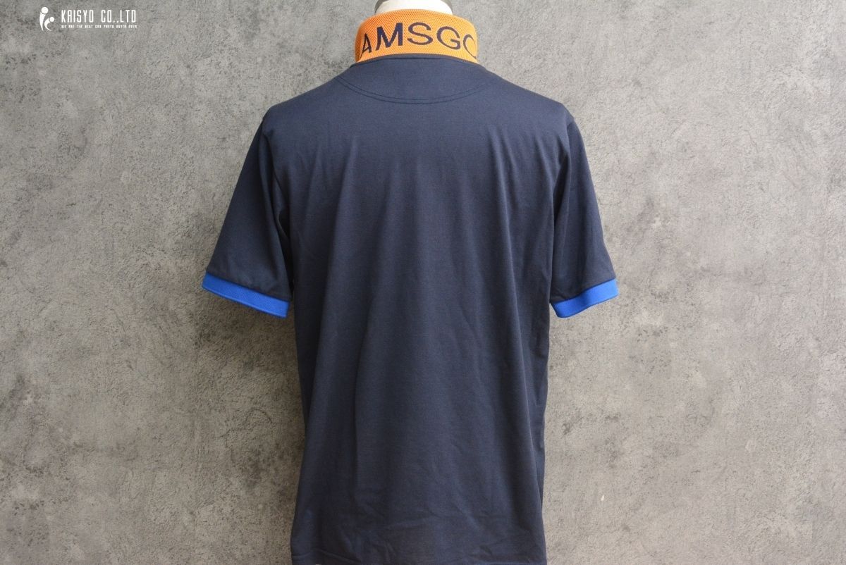 BEAMS GOLF ネイビー ポロシャツ 半袖 BEAMS ビームスゴルフ 半袖ポロシャツ ネイビー×ゴールド 複数