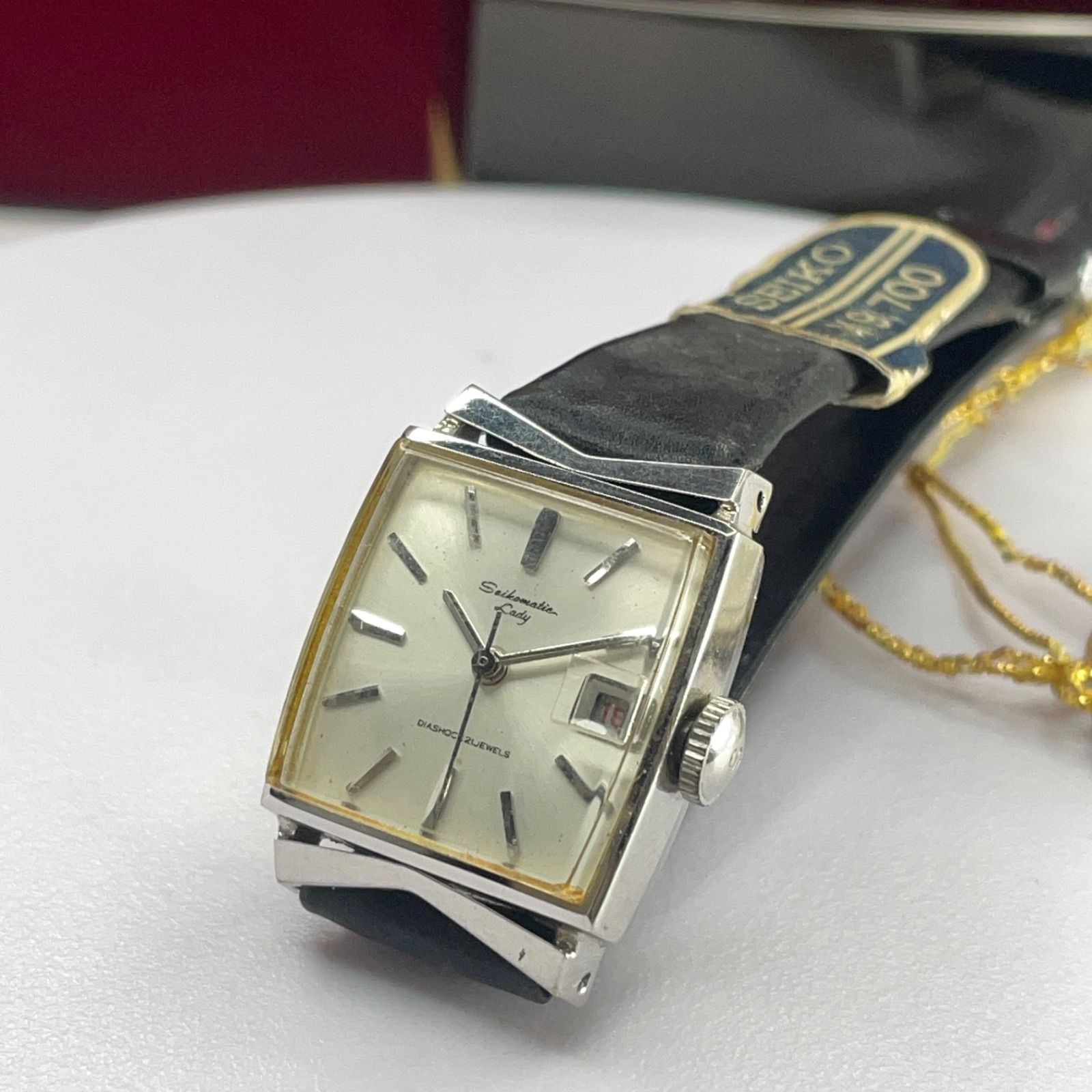 【希少　動作確認済み】デッドストック ・セイコーマチック レディ 60年代 超希少デッド60s セイコー マチックレディ 腕時計 ヴィンテージ