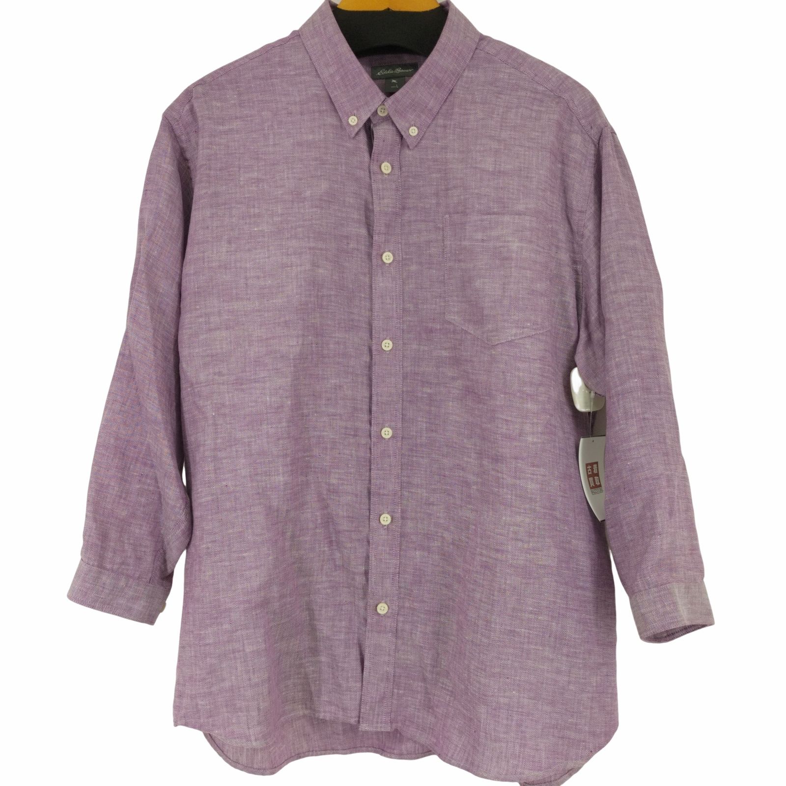 エディーバウアー Eddie Bauer リネンシャツ EASY CARE メンズ L