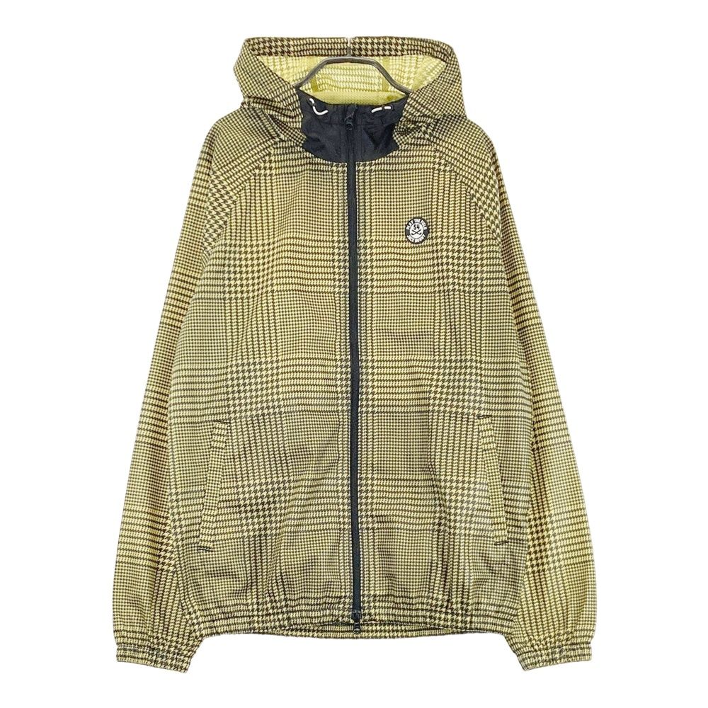 サイズ：5 JACK BUNNY ジャックバニー フード付 ジップジャケット グレンチェック柄 イエロー系 [240101490117] ゴルフウェア メンズ ストスト