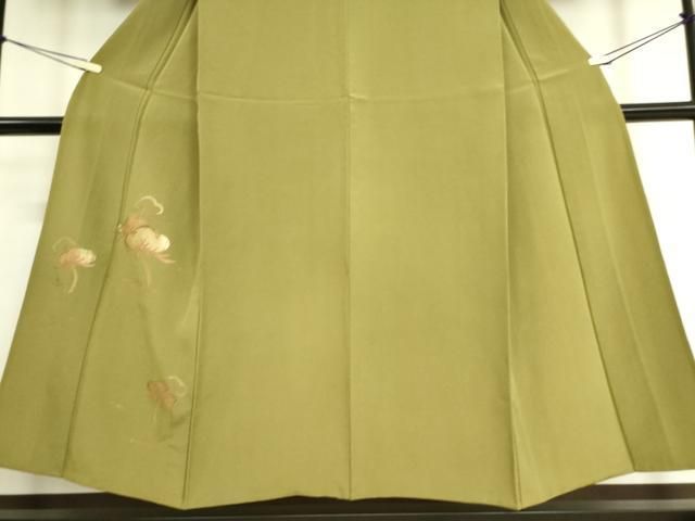 平和屋着物▽訪問着 単衣 竹屋町刺繍 老松 金糸 正絹 逸品 DAAS0497az