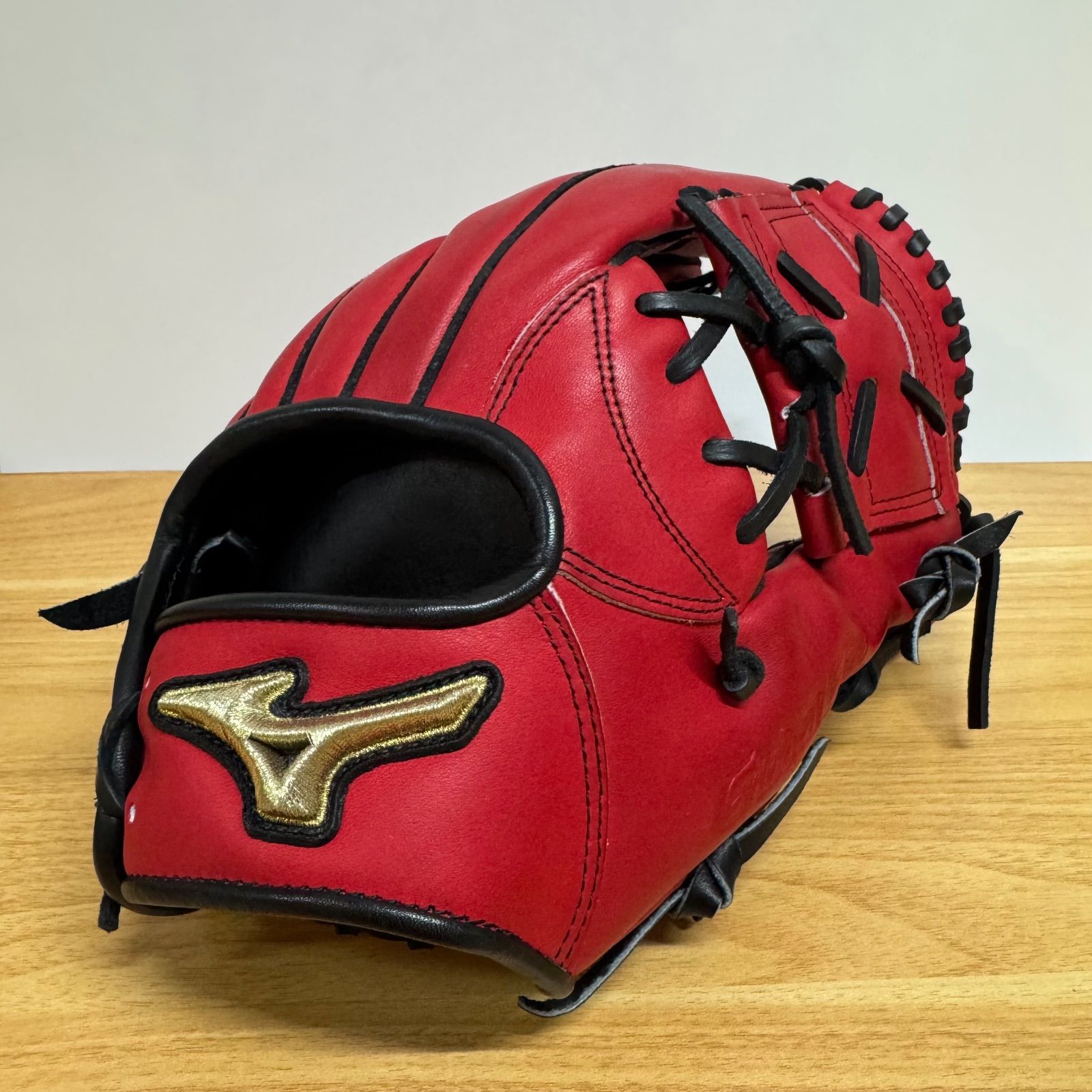 ミズノ グローバルエリートオーダー 軟式用グローブ 赤