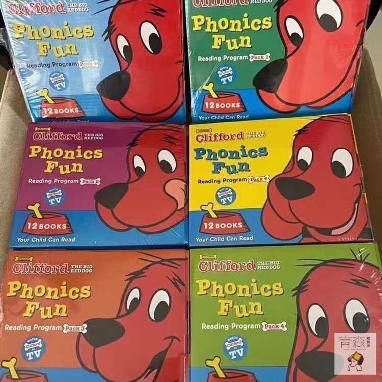 フォニックス教材　人気絵本シリーズ「Clifford」 英語教育 Amazon.co.jp: 英語 絵本 Clifford Phonics Fun 12冊 ボックス